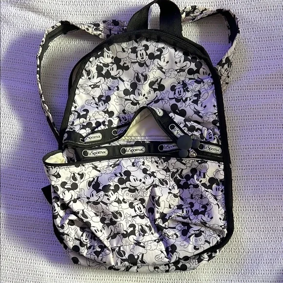 Lesportsac | Bags | Lesportsac Black And White Mickey Mouse  display picture 3